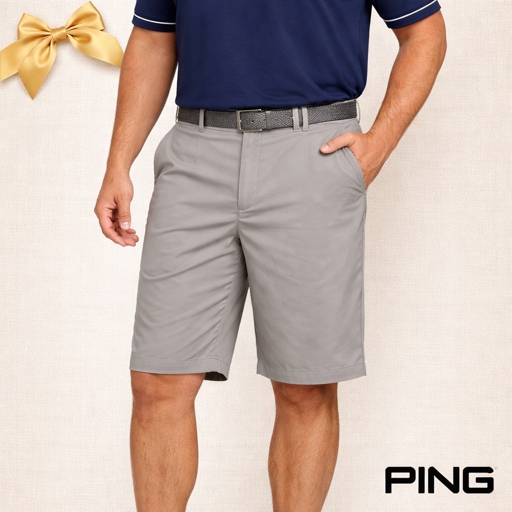Ping SensorCool Coolmax Golf Shorts Gray Size W40
